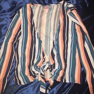 Crop top cover shirt